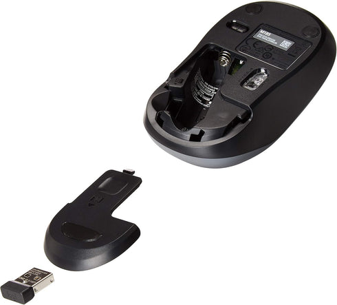 Logitech M185 Wireless Mouse (Swift Grey)