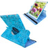 Case for iPad Air 1st Generation Models A1474 A1475 A1476, 360 Rotating Stand, Blue Embossed Flowers