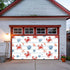GNAKT AREWG 13x6ft Summer Garage Door Banner Cover Crab Starfish Shell Conch Garage Door Decoratons Banner for Indoor