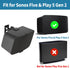 Heavy Duty Speaker Wall Mount for Sonos Five & Play 5 Gen 2 Speaker Mount - Tilt & Swivel Adjustable Speaker Mount for Sonos 5 Wall Mount, Black