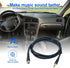 AUX 3.5 mm Male to Female Locking Nut Panel Mount Cable Car Stereo Audio Adapter Converter Cord