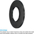 PATIKIL 43mm-77mm Metal Step Up Ring - 2 Pack Camera Lens Filter Adapter Ring for Lenses Hood, Black
