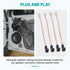 NuIth 4PCS Front Rear Door Speaker Wiring Harness for Selected 1993-2008 GMC, 1994-2014 Chevy, 1984-2004 Buick