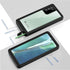 Lanhiem Galaxy Note 20 Case, Built-in Screen Protector, Waterproof Dustproof Heavy Duty Cover (Black/Clear)