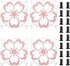 Lounsweer 4 Pcs 120mm Pink Sakura Guard Fan Grill Metal PC Fan