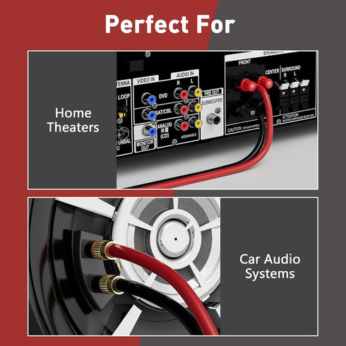 12/2 20 12V/24V 12AWG HiFind Gauge FT Red Black Hookup Electrical Wire Cable LED Strips Extension Cord DC, Flexible