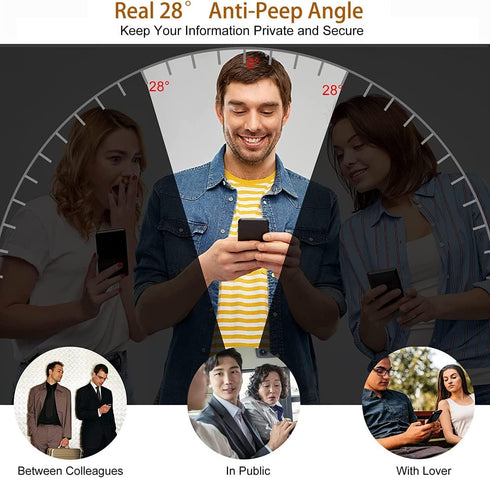for Samsung Galaxy S23 Tempered Glass Privacy Screen Protector 6.1 Inch, Scratch-Resistant, Anti Spy, Case Friendly