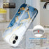 luolnh iPhone 11 Case for Men, Gold Glitter Sparkle Marble Design, Shockproof Soft Silicone TPU Bumper Cover, White &