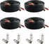 Postta BNC Video Power Cable (4 Pack, 150 Feet) for CCTV DVR Surveillance System with Eight Connectors