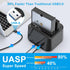 GODO 3.0 2.5/3.5 inch (5 USB to SATA III Mini Dual Bay External Hard Drive Docking Station for HDD SSD,Support Offline
