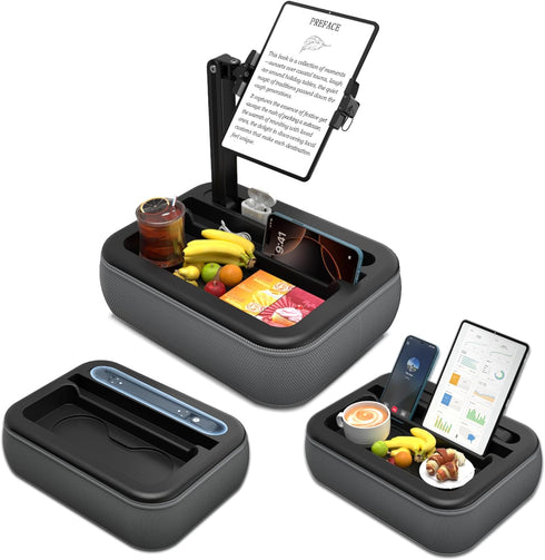 V-Hold Tablet Pillow Stand, Kindle Pillow Stand with Snack Bowl, Tablet Holder for