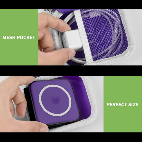 Carrying Case for Iseyyox/Ucomx Nano 3 in 1 Foldable Magnetic Wireless Charger Dock, Travel Charging Pad Station