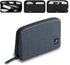Electronic Organizer Travel Case Bag, Waterproof Small Storage Backpack for Charger, Cord, Hard Disk, Power Bank (Blue