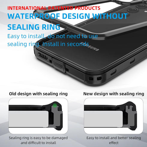 Waterproof Case for Samsung Galaxy A55 5G with Built-in Screen Protector, Rugged Full Body Dustproof Shockproof Drop