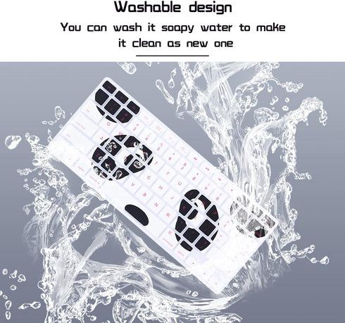 HRH Silicone Keyboard Cover Skin for MacBook Air 13, MacBook Pro 13/15/17, USA Layout, Kung Fu Panda