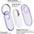 4-Pack Samsung Smart Tag 2 Case with Key Ring, Full-Wrapped IPX8 Waterproof TPU Cover for Galaxy SmartTag2,