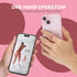 Pink Jsoerpay Clear Phone Ring Holder 2 Pack | Transparent Cell Phone Ring Grip 360°Rotation Finger Ring Stand,