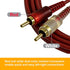 HTDYOO 2 5 RCA to RCA Audio Cable, RCA Cable, Suitable for Home Theater, high-Definition TV, Game Consoles
