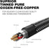 DUKABEL 1/4 to 3.5mm Adapter, Female to Male Headphone Adapter, 30CM/12 inch for Headphone, Guitar, Amp