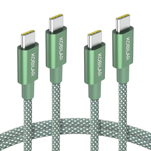 USB C to USB C Cable, 60W 3A Fast Charging USB C Charger Cable, 2pack-5ft, Aluminum Shell for iPhone 15/15Pro/15Plus