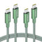 USB C to USB C Cable, 60W 3A Fast Charging USB C Charger Cable, 2pack-5ft, Aluminum Shell for iPhone 15/15Pro/15Plus