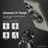 NEEWER 15 15 14 13 12, 1/4" PA010 Magnetic Phone Tripod Mount Adapter with Adhesive Magnetic Ring Compatible