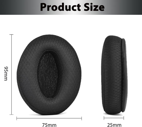Adhiper Earpads Cushions Replacement for Sennheiser HD4.50BT/HD4.40BT Headphones, Memory Foam, Black
