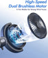 3 360 5V 2A Car Fan USB Powered for Baby: Dual Car Cooling Fans for Backseat Speed Separate Controlled Quiet Brushless