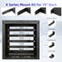 Rack Mount Kit for 10.6 inch Switches, Adjustable Ears for Netgear, Cisco, D-Link, TRENDnet, HP Products, 10.6" to 19"