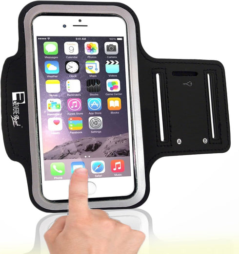 RevereSport Running Armband for iPhone SE 2020/SE 2022 with Fingerprint ID Access, Sports Phone Holder