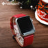 Fullmosa Leather Bands Compatible with Apple Watch, 41mm 40mm 38mm 42mm, Top Grain Genuine Leather Strap