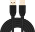 Tan QY USB A to A Male Cable 50Ft, Double End USB