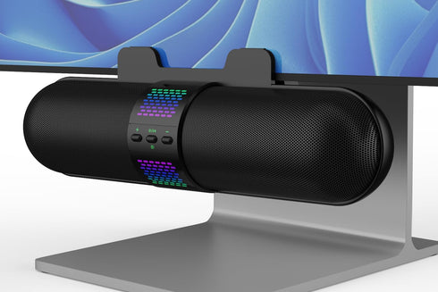 BESTISAN Computer Speaker, Bluetooth 5.3/Wired USB A/C Connection, 6 RGB Light Modes, Gaming