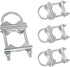 Double Antenna Mast Clamp V-Jaw Bracket, Heavy Duty Mast to Mast Mount Bracket Kit for Outdoor Antenna