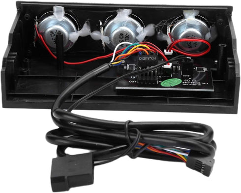Heayzoki PC Front Panel Speaker, Stereo Surround Loudspeaker 5.25in STW9005, PC Floppy Drive Front Panel Card Reader