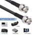 SDI Cable BNC Cable 75 Ohm BNC Jumper 30FT Low Loss BNC Male to Male Connector Extension Coax Cable for CCTV Cameras