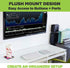 HIDEit Mounts Uni-S VESA Mount, Adjustable Black Steel Wall Mount for Cable Box, DVD Player, Streaming Device