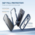 TIESZEN iPhone 15 Pro Max Case - Dark Blue, Dustproof, MagSafe Compatible, 9H Tempered Glass & Privacy Screen