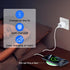 Motorola Edge 2024 Wireless Charger Fast Charging Pad 15W with 18W Quick Charger Block for Moto G Stylus 5G