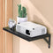 DAWASAPAT Mini Projector Shelf for Wall Mount, Black Wall Mount Shelf Floating,