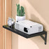 DAWASAPAT Mini Projector Shelf for Wall Mount, Black Wall Mount Shelf Floating,