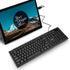 Rii RK907 Ultra-Slim Compact USB Wired Keyboard for Mac and PC,Windows 10/8 / 7 / Vista/XP (Black) (2PCS)