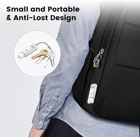 USB3.0 SD/TF Card Reader, High-Speed Dual Slot OTG Memory Card Adapter for Micro SD/SD/SDXC, Compatible with MacBook