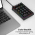 Gurjot 21 Number Pad, Mechanical USB Wired Numeric Keypad with Color Backlit Key Numpad for Laptop Desktop Computer PC