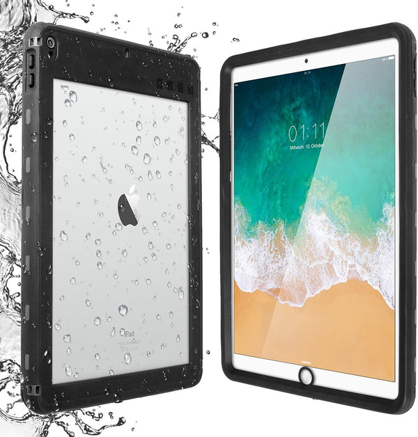 AICase iPad Pro 10.5 IP68 Waterproof Case, 360 Degree Protective Ultra Slim Thin Dust/Snow Proof, Black
