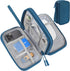 Electronic Organizer Travel Cable Accessories Bag, Waterproof Case for Power Bank, Charging Cords, USB Cable, Dark Green