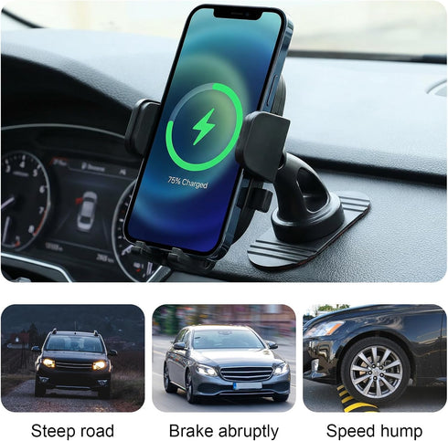 Molain 2 Pack 17mm Adhesive Ball Mount Replacement with Sticky Adhesive Pads, Sticky Ball Mount Universal Phone Holder