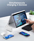QiSa 16000mAh 30W QC4.0 Portable Charger, Power Bank, Power Bank Built-in AC Wall Plug and Cables, PD and Fast Charger