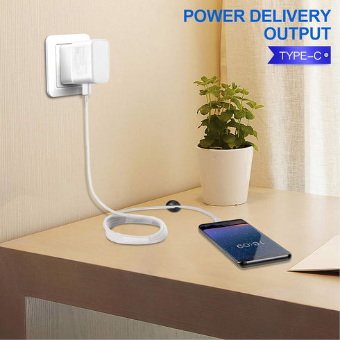 Adaptive Fast Charger Kit with USB Type C Cable?5 ft?, Fast Charging Wall Charger Block for Samsung Galaxy S21/S21