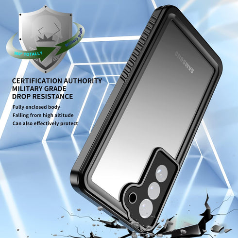 Samsung Galaxy S22 Case, Waterproof IP68 Certified, Dustproof Shockproof Rugged Phone Case